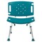 Emma and Oliver Tool-Free 300 Lb. Capacity, Adjustable Bath & Shower Chair with Large Back